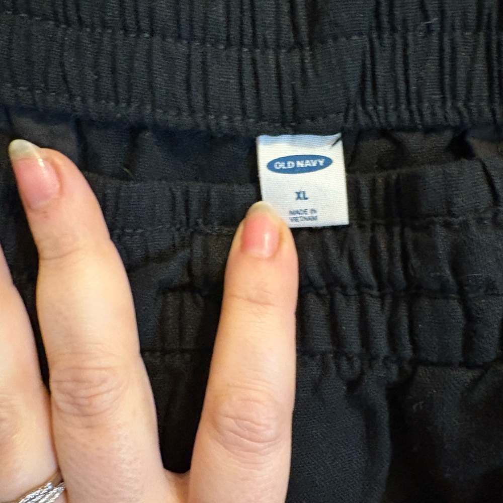 Old Navy Black Elastic Waist Pants